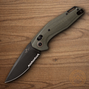 Bear & Son Auto Katakt I Folding Knife 3.38" Bohler M390 Steel Blade OD Green G10 Handle