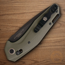 Bear & Son Auto Katakt I Folding Knife 3.38" Bohler M390 Steel Blade OD Green G10 Handle