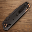 Bear & Son Auto Katakt II Folding Knife 3.25" Bohler M390 Steel Blade Black Aluminum Handle