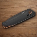 Bear & Son Auto Katakt II Folding Knife 3.25" Bohler M390 Steel Blade Black Aluminum Handle.