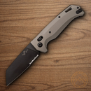 Bear & Son Auto Auto Katakt III Folding Knife 3.5" Bohler M390 Steel Blade Flat Dark Earth Aluminum Handle