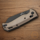 Bear & Son Auto Auto Katakt III Folding Knife 3.5" Bohler M390 Steel Blade Flat Dark Earth Aluminum Handle