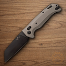 Bear & Son Auto Auto Katakt III Folding Knife 3.5" Bohler M390 Steel Blade Flat Dark Earth Aluminum Handle
