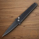 Bear & Son Auto Bold Action III Folding Knife 3.25" 14C28N Sandvik Steel Blade Black Aluminum Handle