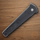 Bear & Son Auto Bold Action III Folding Knife 3.25" 14C28N Sandvik Steel Blade Black Aluminum Handle