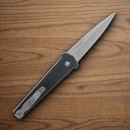 Bear & Son Auto Bold Action III Folding Knife 3.25" 14C28N Sandvik Steel Blade Black Aluminum Handle