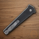 Bear & Son Auto Bold Action III Folding Knife 3.25" 14C28N Sandvik Steel Blade Black Aluminum Handle