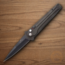 Bear & Son Auto Bold Action III Folding Knife 3.5" 14C28N Sandvik Steel Blade Black Aluminum Handle