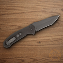 Bear & Son Auto Bold Action V Folding Knife 3.75" 14C28N Sandvik Steel Blade Black G10 Handle.