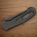 Bear & Son Auto Bold Action V Folding Knife 3.75" 14C28N Sandvik Steel Blade Black G10 Handle.