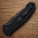 Bear & Son Auto Bold Action V Folding Knife 4" D2 Tool Steel Blade Black G10 Handle