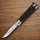 Bear & Son Anniversary Butterfly Folding Knife 3.75" S35VN Steel Blade Carbon Fiber Handle