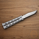 Bear & Son Anniversary Butterfly Folding Knife 3.75" D2 Tool Steel Blade Stainless Handle
