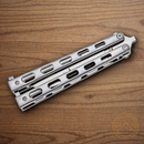 Bear & Son Anniversary Butterfly Folding Knife 3.75" D2 Tool Steel Blade Stainless Handle