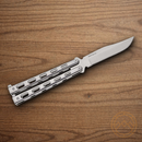 Bear & Son Anniversary Butterfly Folding Knife 3.75" S35VN Steel Blade Stainless Handle