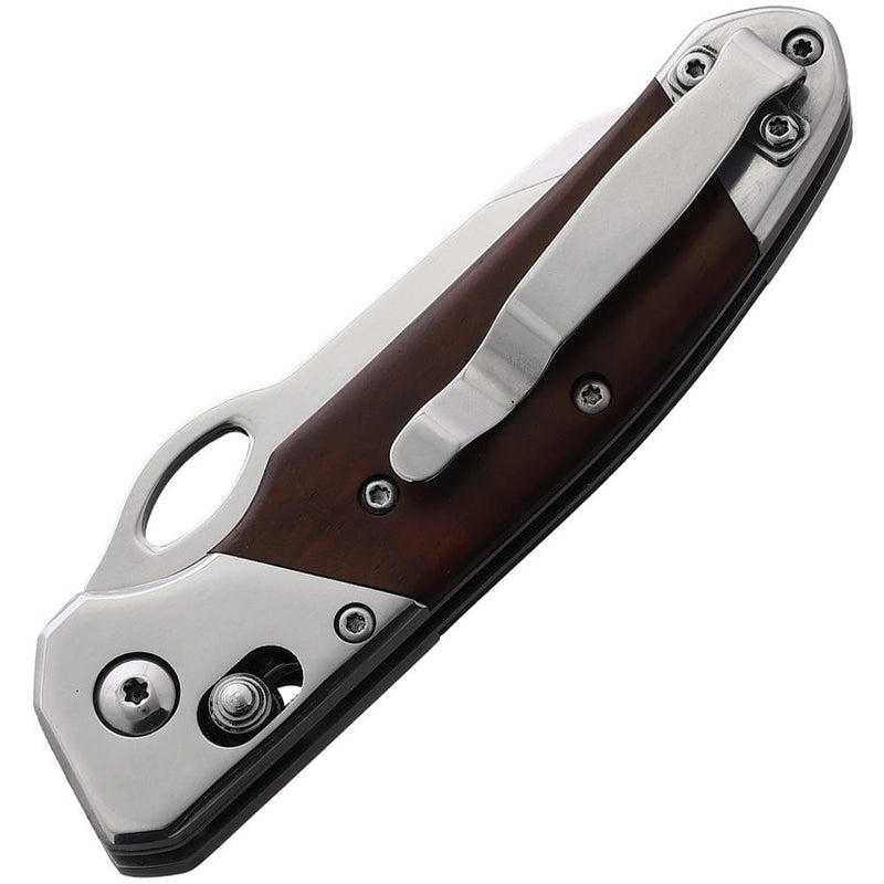 Bear & Son Slide Lock Folding Knife 3.38" D2 Tool Steel Blade Cocobolo Wood Handle B10N -Bear & Son - Survivor Hand Precision Knives & Outdoor Gear Store