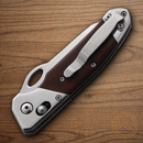Bear & Son Slide Lock Folding Knife 3.38" D2 Tool Steel Blade Cocobolo Wood Handle.