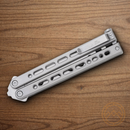 Bear & Son Bear Song IX Folding Knife 3.38" Stainless Steel Blade Gray Stainless Handle