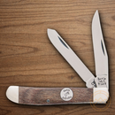 Bear & Son Small Trapper Pocket Knife 1095HC Steel Blades Walnut Handle