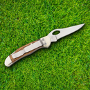 Bear & Son Cowhand Heritage Folding Knife 2.88" 1095HC Steel Blade Walnut Handle