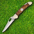 Bear & Son Cowhand Heritage Folding Knife 2.88" 1095HC Steel Blade Walnut Handle