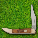 Bear & Son Little Toothpick Folding Knife 1095HC Steel Blade Walnut Handle