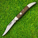 Bear & Son Little Toothpick Folding Knife 1095HC Steel Blade Walnut Handle