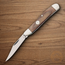 Bear & Son Slim Trapper Folding Knife 1095HC Steel Blade Walnut Handle.