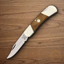 Bear & Son Lockback Folding Knife 2.25" 1095HC Steel Blade Walnut Handle