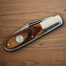 Bear & Son Heritage Pocket Knife 1095HC Steel Blades Walnut Handle