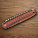 Bear & Son Pen Folding Knife 2.25" Carbon Steel Blade Cocobolo Wood Handle