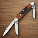 Bear & Son Medium Stockman Pocket Knife 1095HC Steel Blade Red Bone Handle