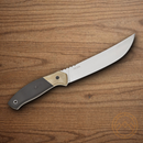Bear & Son Professional Boning Kitchen Knife 6.25" 14C28N Sandvik Steel Blade Brown/Black Micarta/G10 Handle