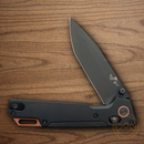 Bear & Son Nekama I Folding Knife 3.25" 14C28N Sandvik Steel Blade Black Aluminum Handle