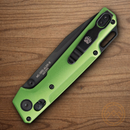 Bear & Son Nekama I Folding Knife 3.25" 14C28N Sandvik Steel Blade Green Aluminum Handle