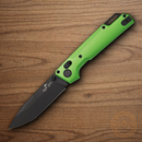 Bear & Son Nekama I Folding Knife 3.25" 14C28N Sandvik Steel Blade Green Aluminum Handle