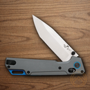 Bear & Son Nekama I Folding Knife 3.25" 14C28N Sandvik Steel Blade Gray Aluminum Handle