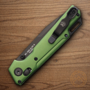 Bear & Son Nekama I Folding Knife 3.25" 14C28N Sandvik Steel Blade Green Aluminum Handle