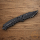 Bear & Son Rancor IV Folding Knife 3.25" 14C28N Sandvik Steel Blade Black Aluminum Handle