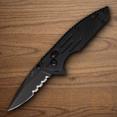 Bear & Son Slide Lock Folding Knife 2.5" Stainless Steel Blade Black Zytel Handle