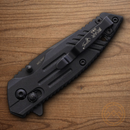 Bear & Son Slide Folding Knife 2.5" Stainless Steel Blade Black Zytel Handle