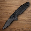 Bear & Son Slide Folding Knife 2.5" Stainless Steel Blade Black Zytel Handle
