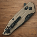 Bear & Son Slide Folding Knife 2.5" Stainless Steel Blade Desert Sand Zytel Handle
