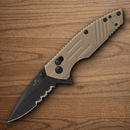 Bear & Son Slide Folding Knife 2.5" Stainless Steel Blade Desert Sand Zytel Handle