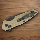 Bear & Son Slide Folding Knife 2.5" Stainless Steel Blade Desert Sand Zytel Handle