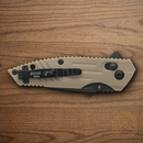 Bear & Son Slide Folding Knife 2.5" Stainless Steel Blade Desert Sand Zytel Handle