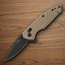 Bear & Son Slide Folding Knife 2.5" Stainless Steel Blade Desert Sand Zytel Handle