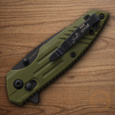 Bear & Son Slide Folding Knife 2.5" Stainless Steel Blade OD Green Zytel Handle