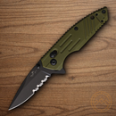 Bear & Son Slide Folding Knife 2.5" Stainless Steel Blade OD Green Zytel Handle