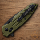 Bear & Son Slide Folding Knife 2.5" Stainless Steel Blade OD Green Zytel Handle